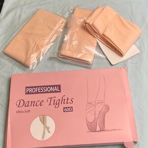 Professional Dance Tights in Peach 3 Pack Ultra Soft